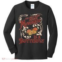 The Only Good Orange Monarch Is A Butterfly Insect Flowers Kids Long Sleeve Shirt thumb 0