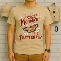 The Only Good Orange Monarch Is A Butterfly Insect Flowers T-Shirt thumb 6