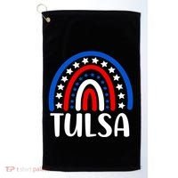 Tulsa Oklahoma Gift I Love Tulsa Oklahoma Usa Gift Golf Towel thumb 0