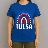 Tulsa Oklahoma Gift I Love Tulsa Oklahoma Usa Gift T-Shirt thumb 4