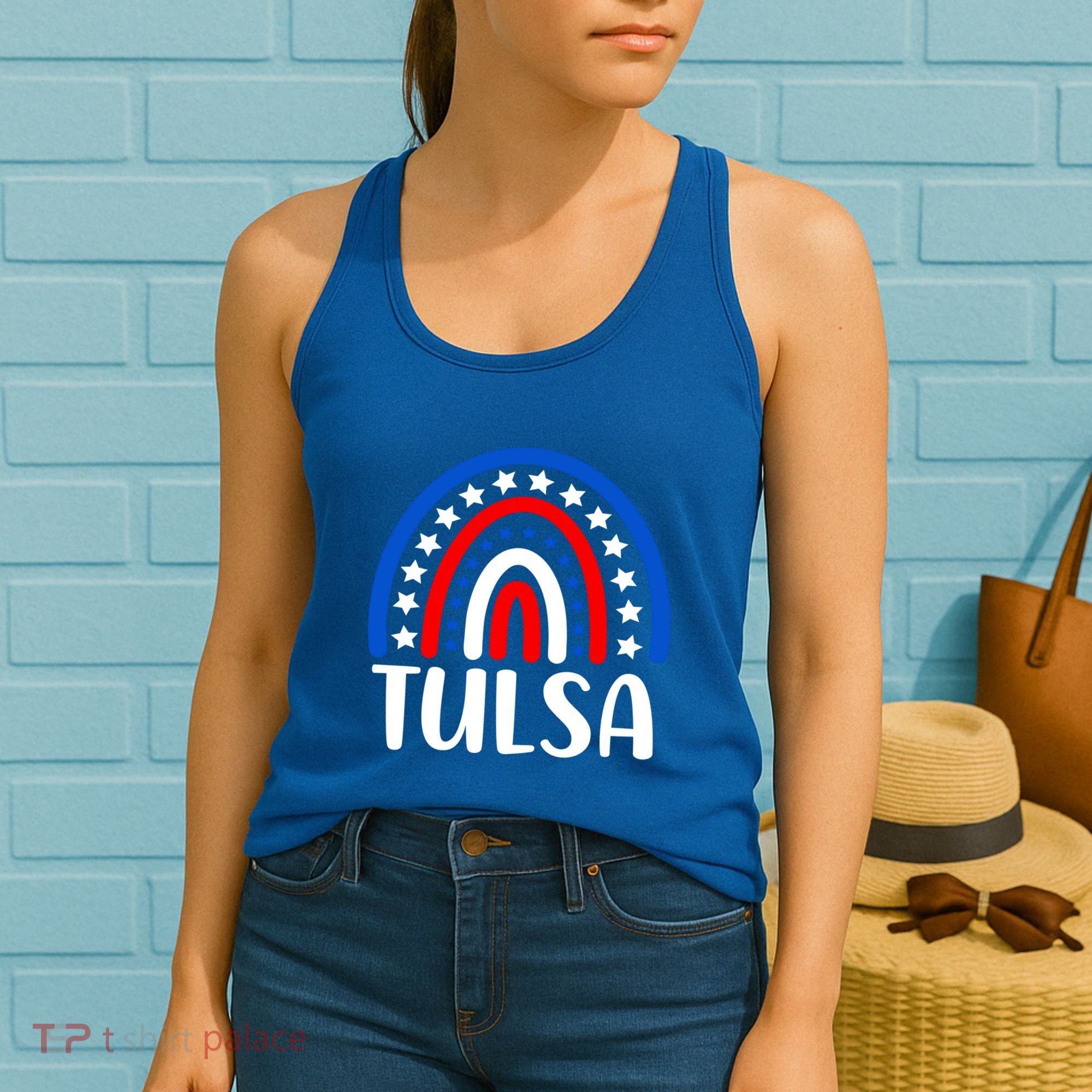 Tulsa Oklahoma Gift I Love Tulsa Oklahoma Usa Gift Women's Tank Top