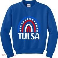 Tulsa Oklahoma Gift I Love Tulsa Oklahoma Usa Gift Kids Sweatshirt thumb 0