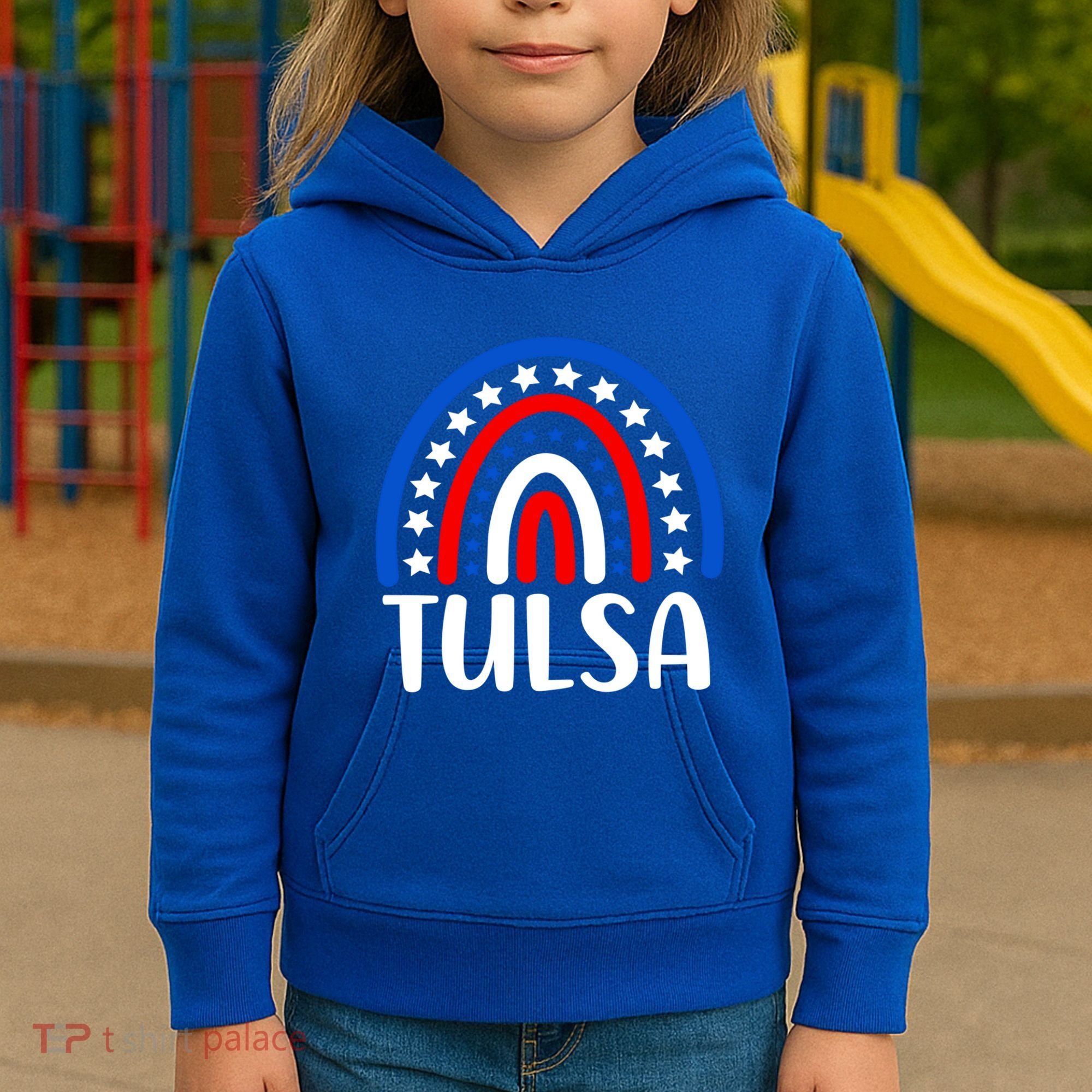 Tulsa Oklahoma Gift I Love Tulsa Oklahoma Usa Gift Kids Hoodie