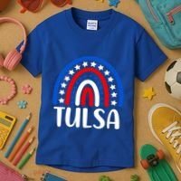 Tulsa Oklahoma Gift I Love Tulsa Oklahoma Usa Gift Kids T-Shirt thumb 3