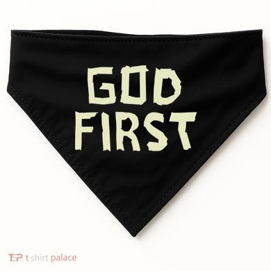 Taped Off God First USA-Made Doggie Bandana