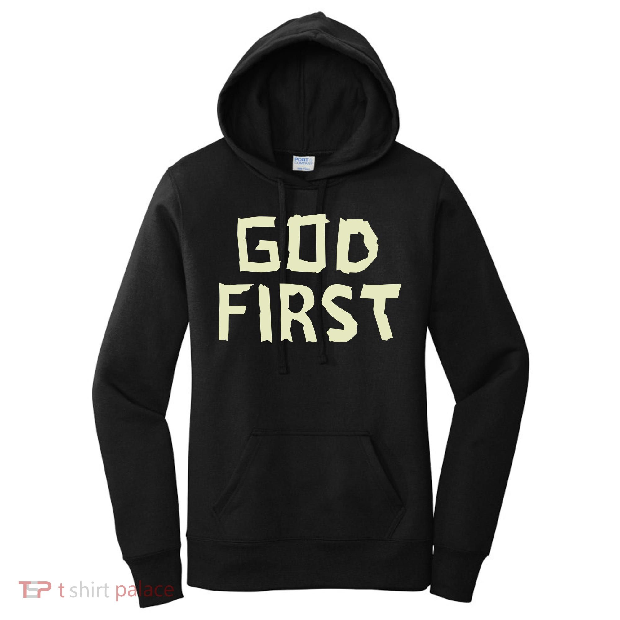 Taped Off God First Women's Hoodie