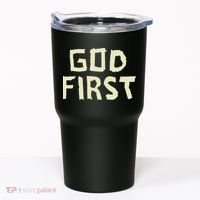 Taped Off God First Tumbler thumb 0