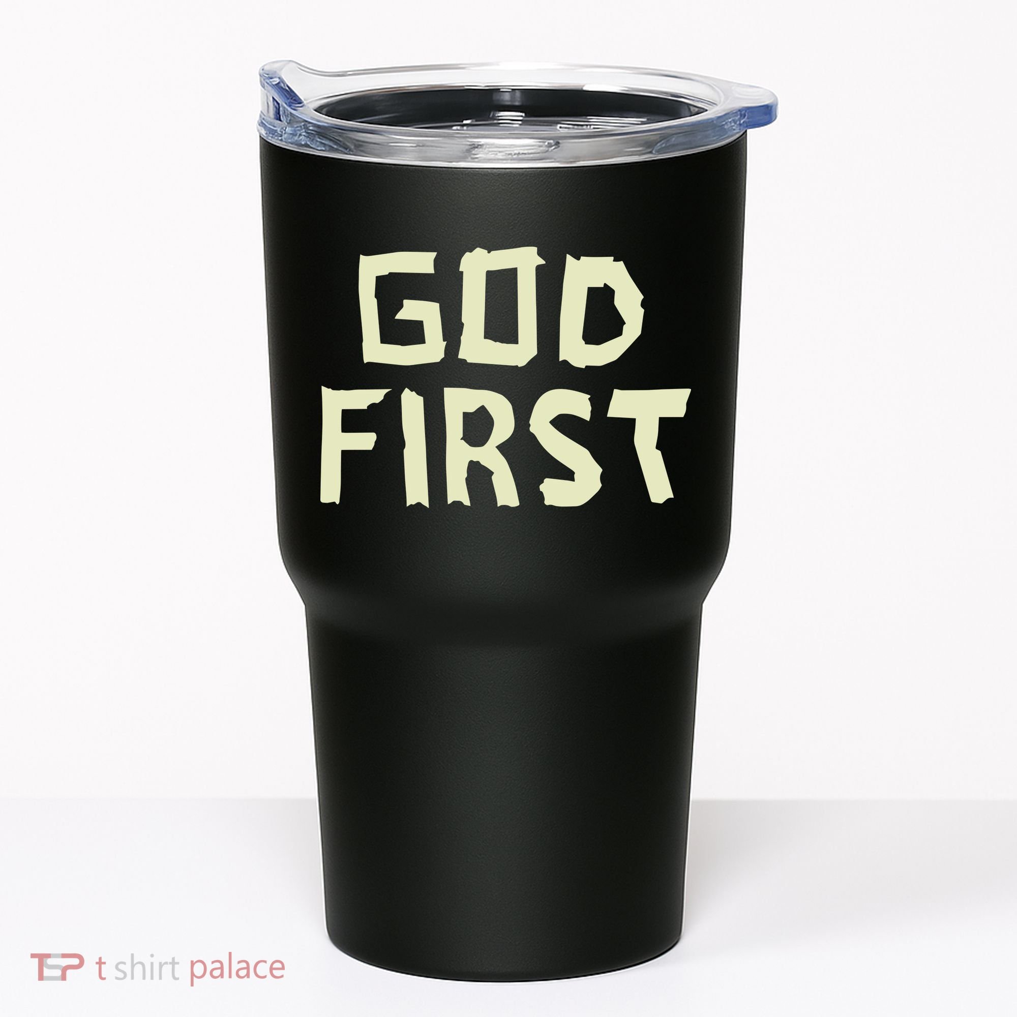Taped Off God First Tumbler