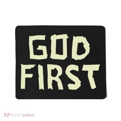 Taped Off God First Mousepad