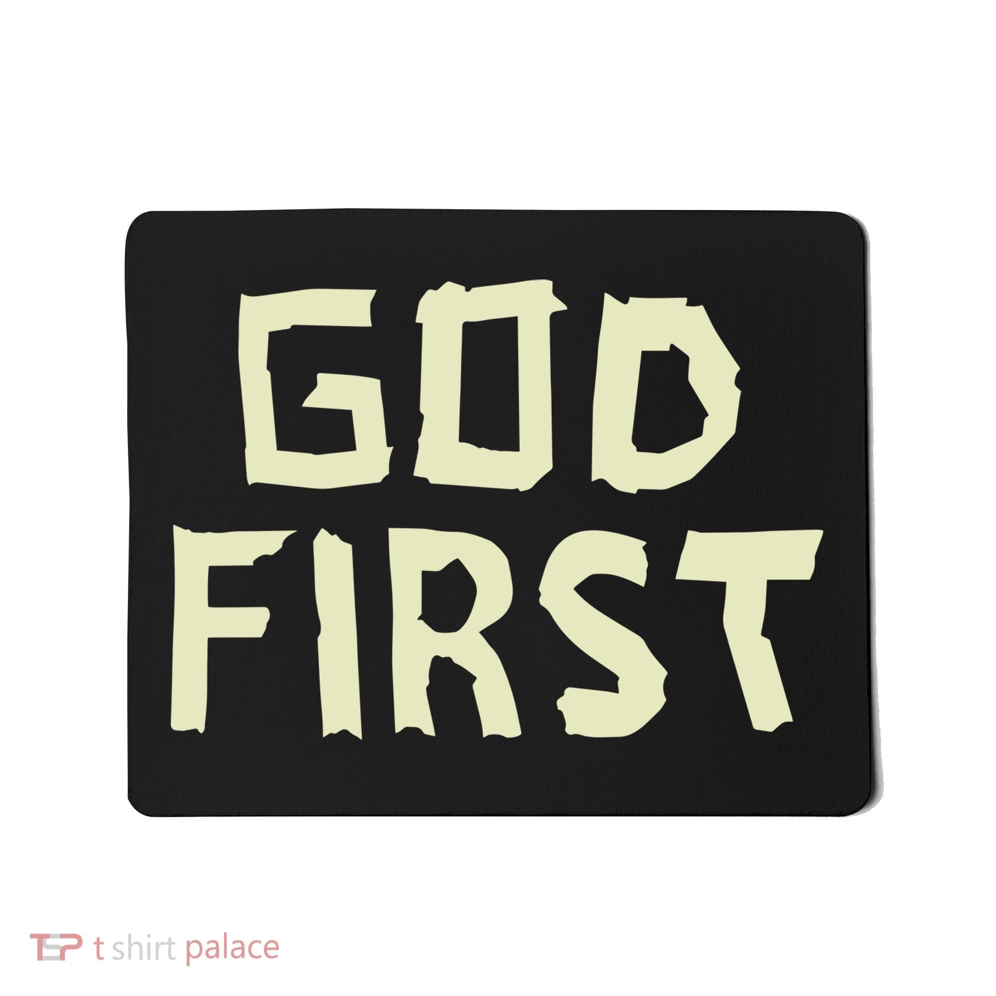 Taped Off God First Mousepad