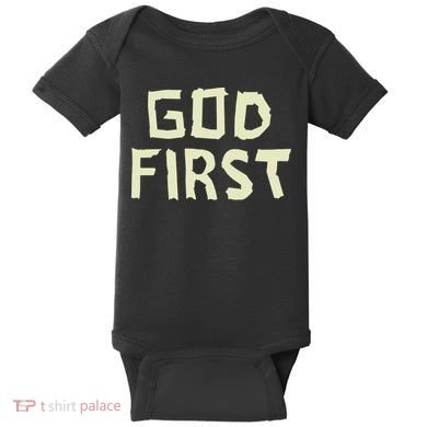 Taped Off God First Baby Bodysuit