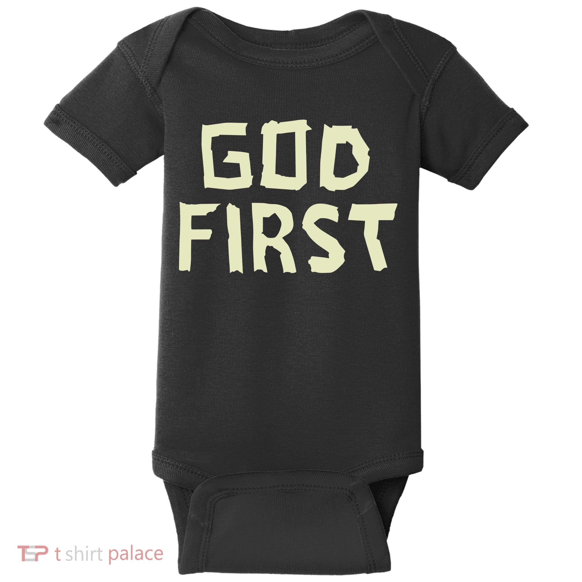Taped Off God First Baby Bodysuit