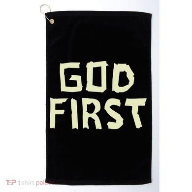 Taped Off God First Golf Towel