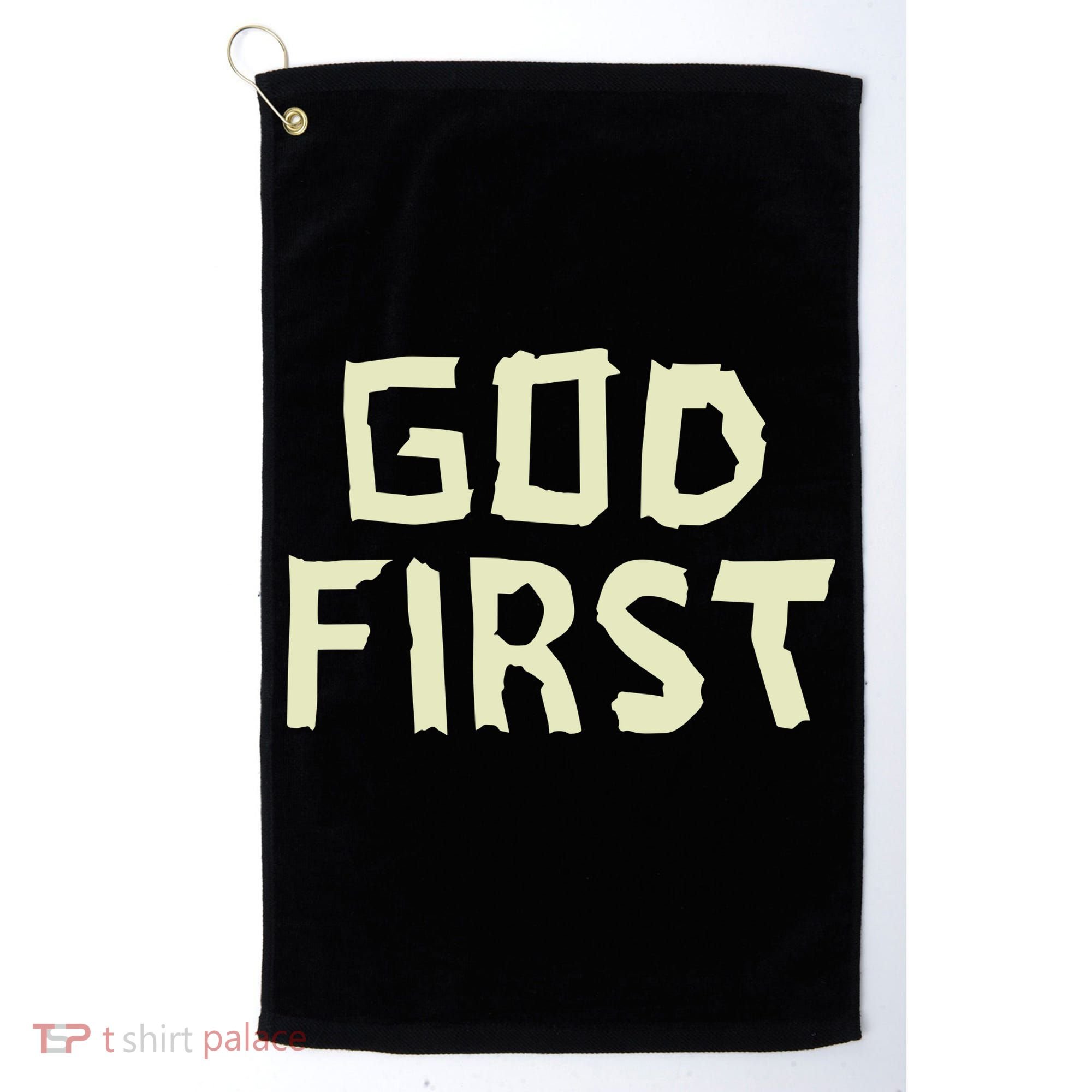 Taped Off God First Golf Towel