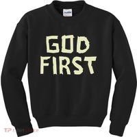 Taped Off God First Kids Sweatshirt thumb 0