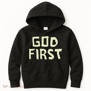 Taped Off God First Kids Hoodie