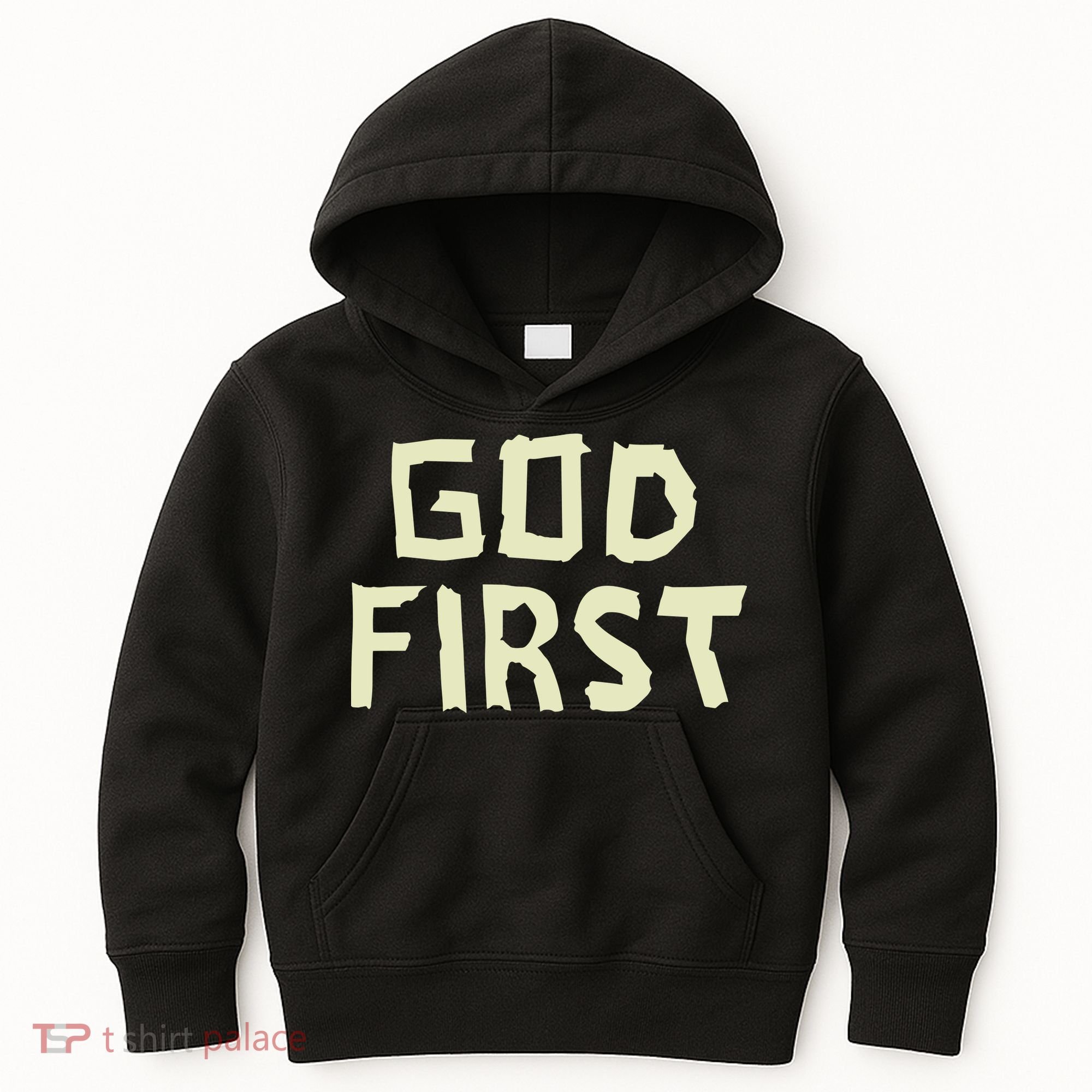 Taped Off God First Kids Hoodie