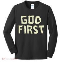 Taped Off God First Kids Long Sleeve Shirt thumb 0