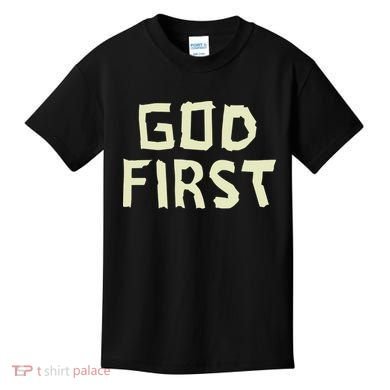 Taped Off God First Kids T-Shirt