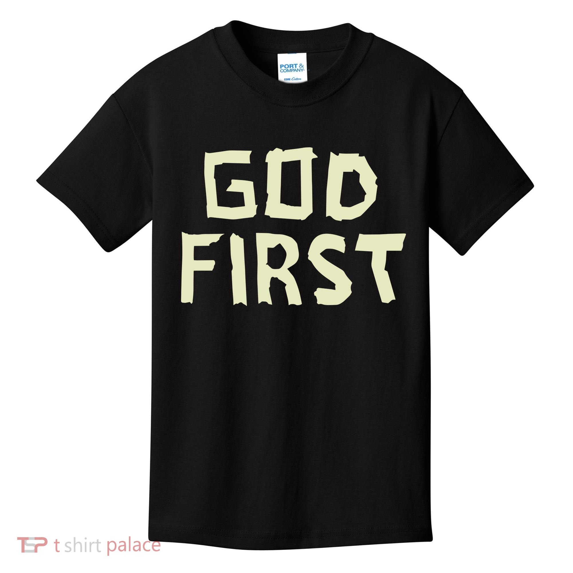 Taped Off God First Kids T-Shirt