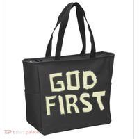 Taped Off God First Tote Bag thumb 2