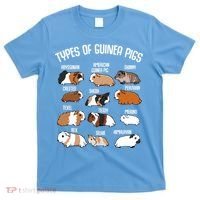 Types Of Guinea Pigs Household Pet Animal Rodent Fluffy Cute Great Gift T-Shirt thumb 0