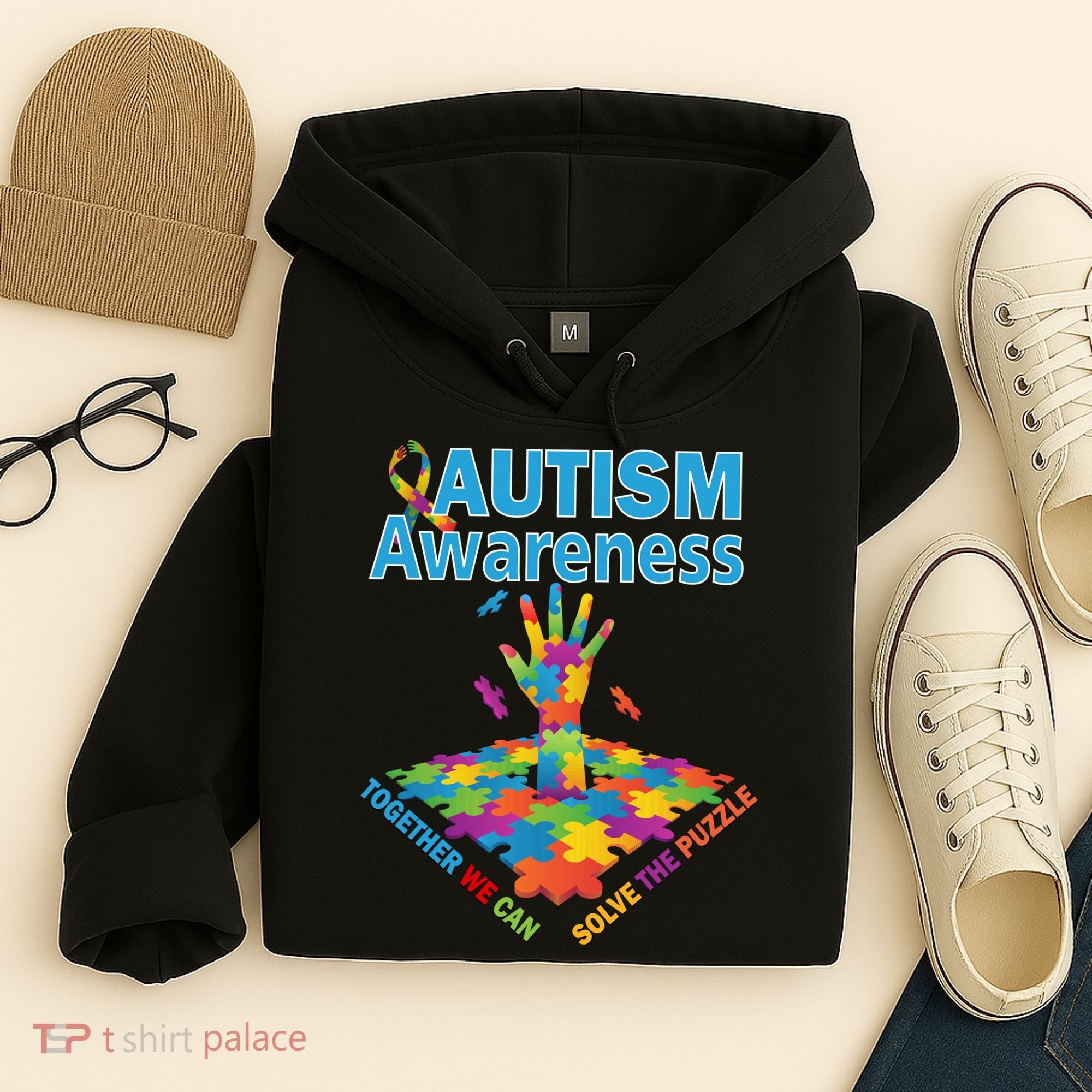 Together We Can Solve The Puzzle Autism Awareness Hoodie