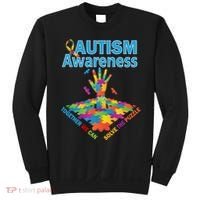 Together We Can Solve The Puzzle Autism Awareness Sweatshirt thumb 0