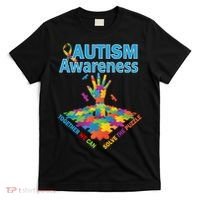 Together We Can Solve The Puzzle Autism Awareness T-Shirt thumb 0