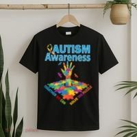 Together We Can Solve The Puzzle Autism Awareness T-Shirt thumb 2