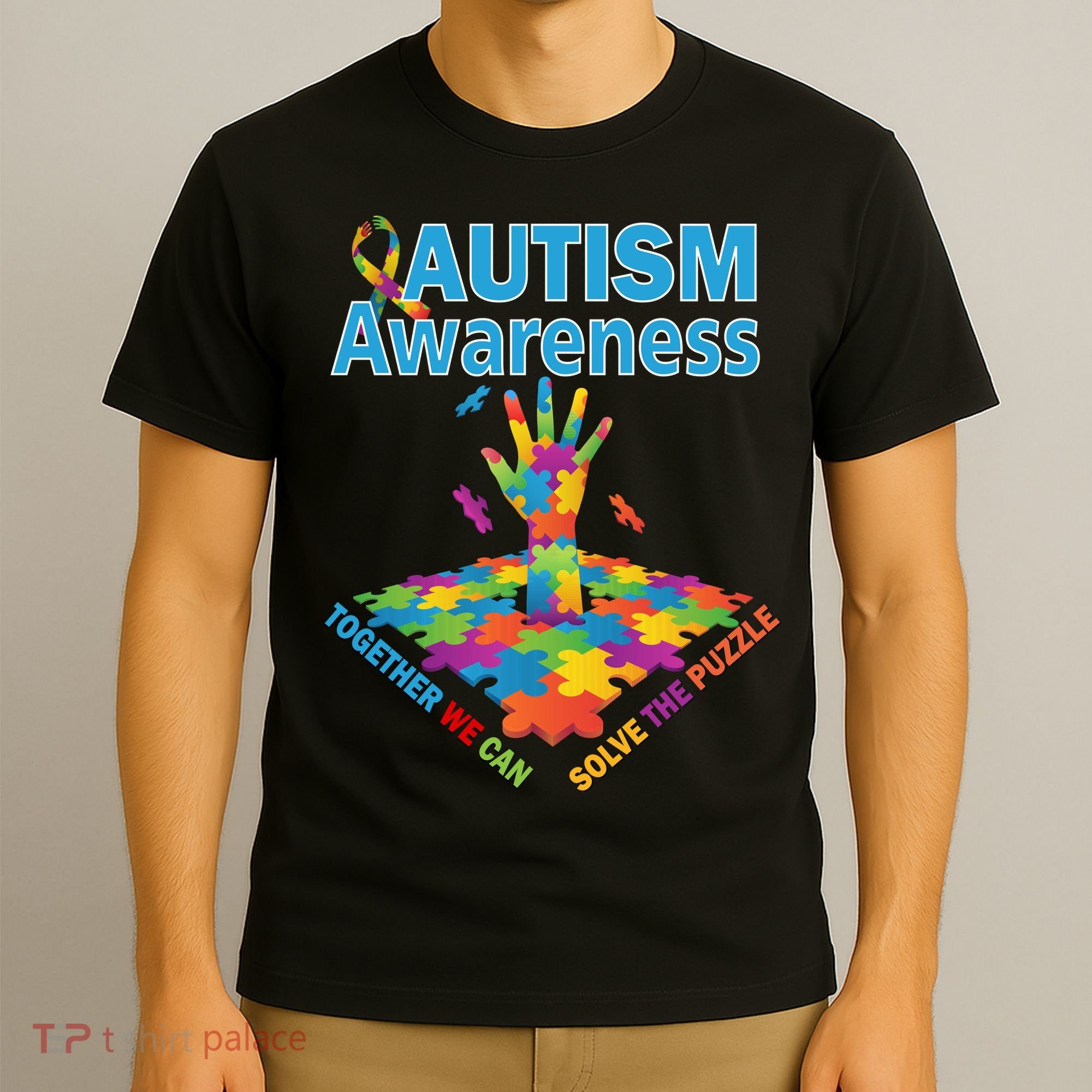 Together We Can Solve The Puzzle Autism Awareness T-Shirt