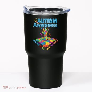 Together We Can Solve The Puzzle Autism Awareness Tumbler