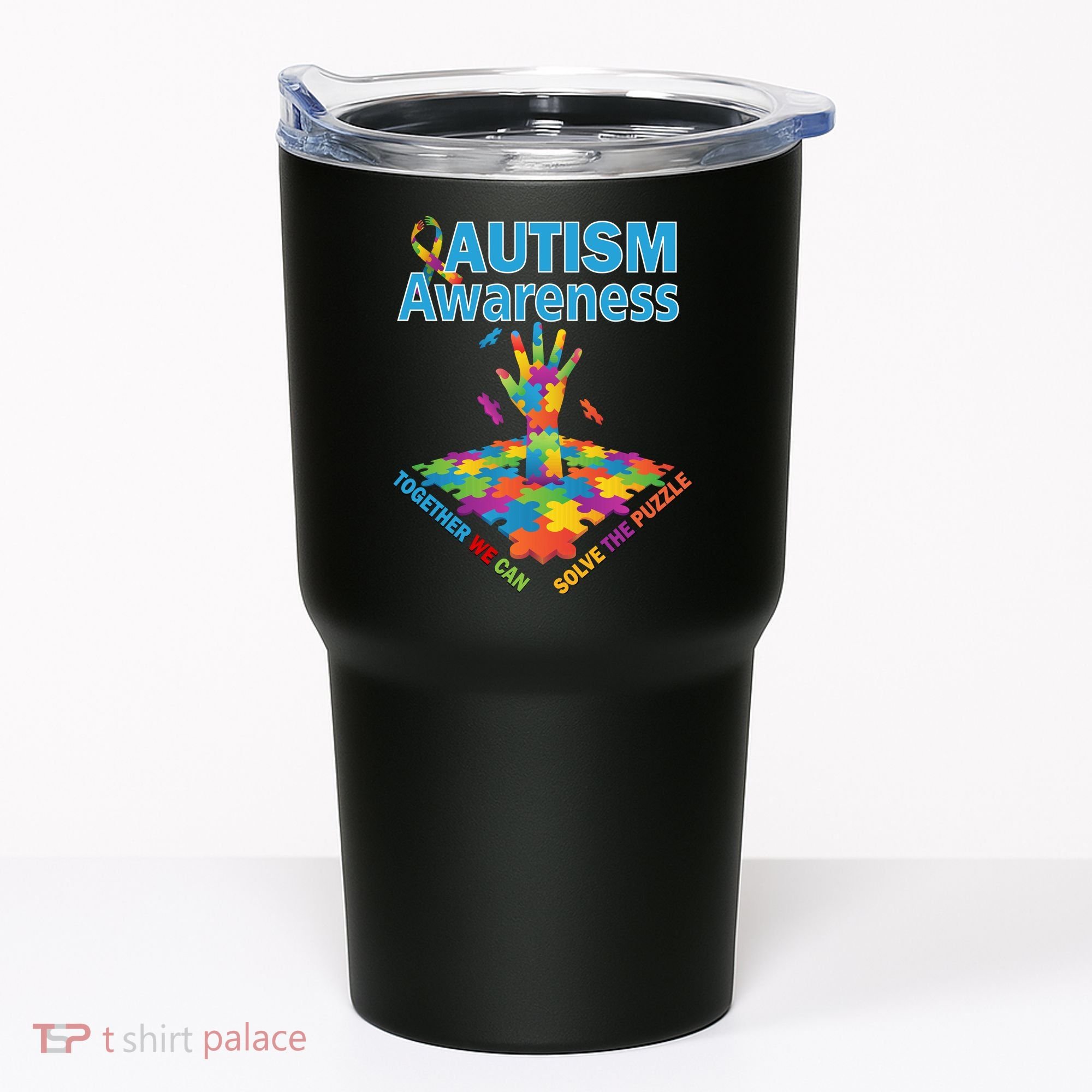 Together We Can Solve The Puzzle Autism Awareness Tumbler