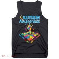Together We Can Solve The Puzzle Autism Awareness Tank Top thumb 0