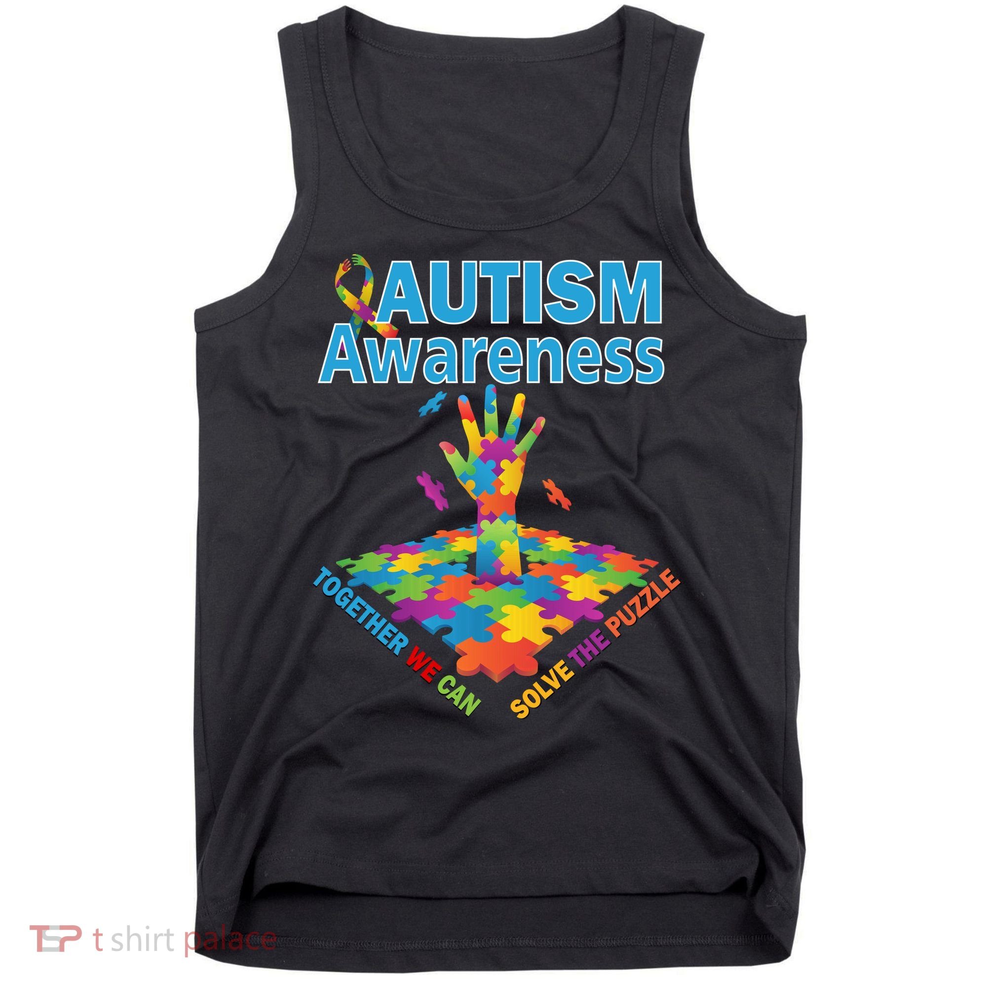 Together We Can Solve The Puzzle Autism Awareness Tank Top