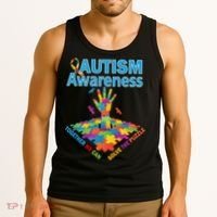 Together We Can Solve The Puzzle Autism Awareness Tank Top thumb 3