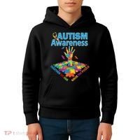 Together We Can Solve The Puzzle Autism Awareness Kids Hoodie thumb 4