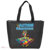 Together We Can Solve The Puzzle Autism Awareness Tote Bag thumb 0