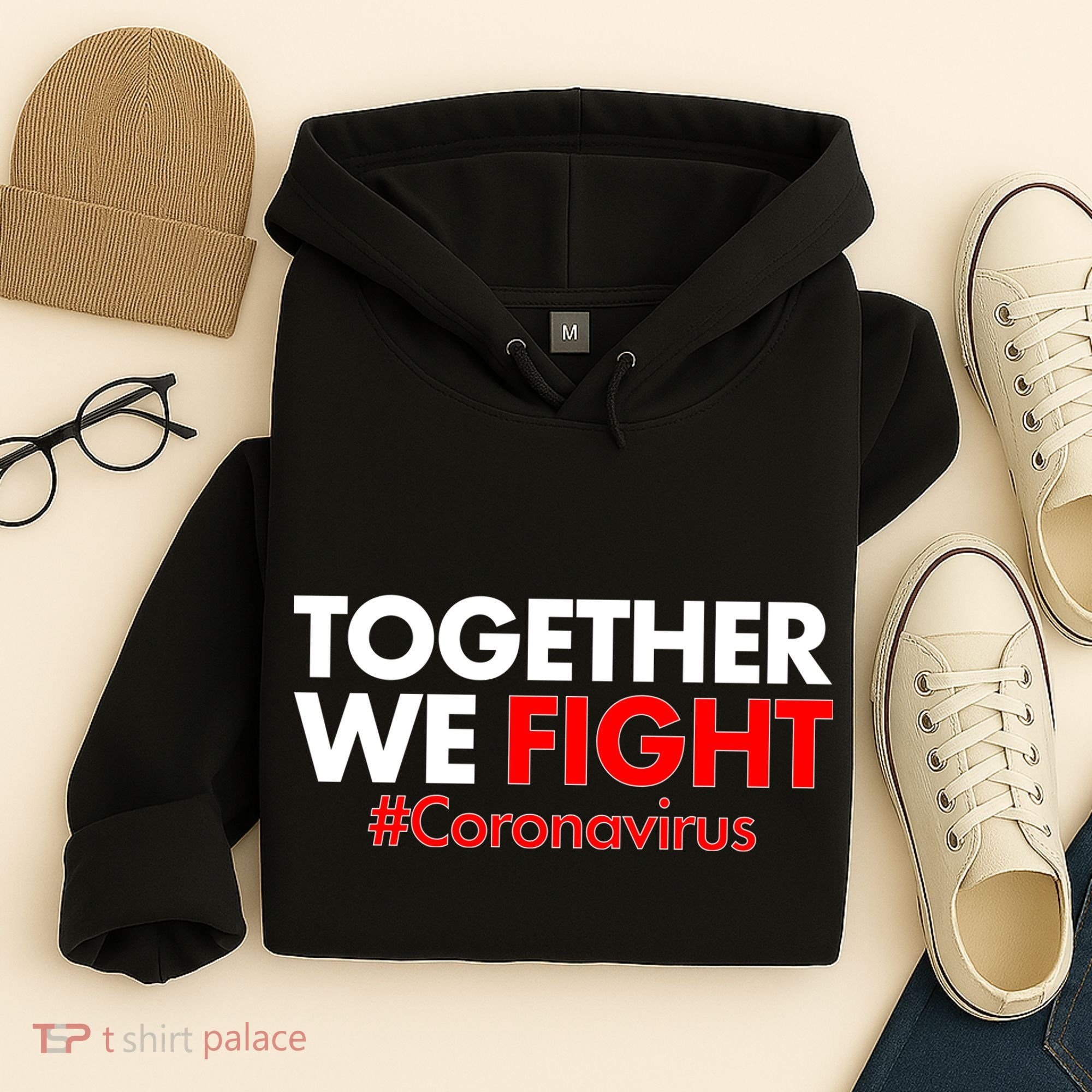 Together We Fight #Coronavirus Support Hoodie