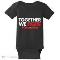 Together We Fight #Coronavirus Support Baby Bodysuit thumb 0