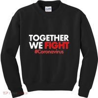 Together We Fight #Coronavirus Support Kids Sweatshirt thumb 0