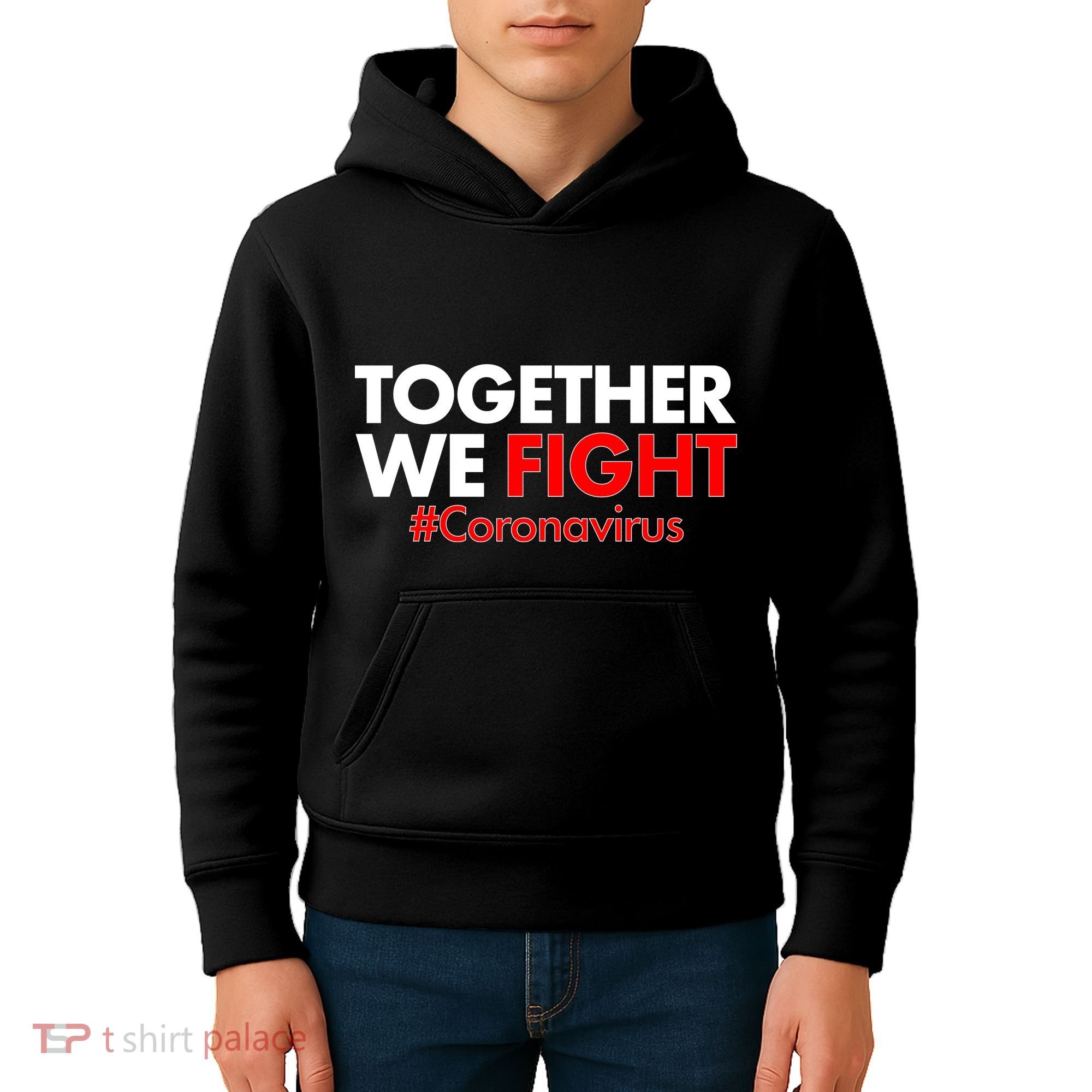 Together We Fight #Coronavirus Support Kids Hoodie