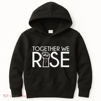 Together We Rise Protest Support Unite Kids Hoodie thumb 0