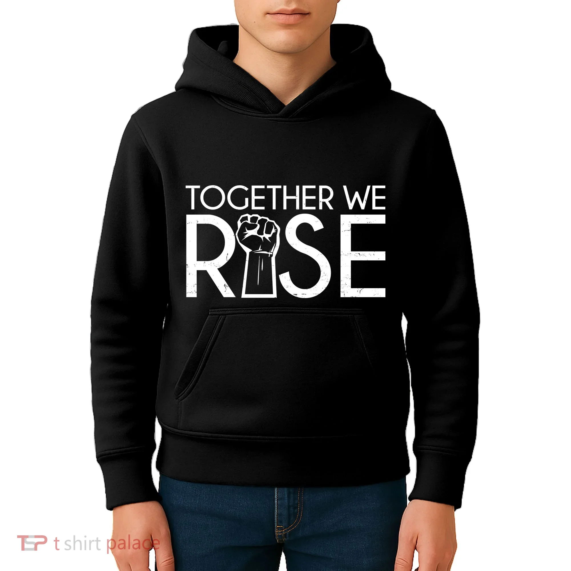 Together We Rise Protest Support Unite Kids Hoodie