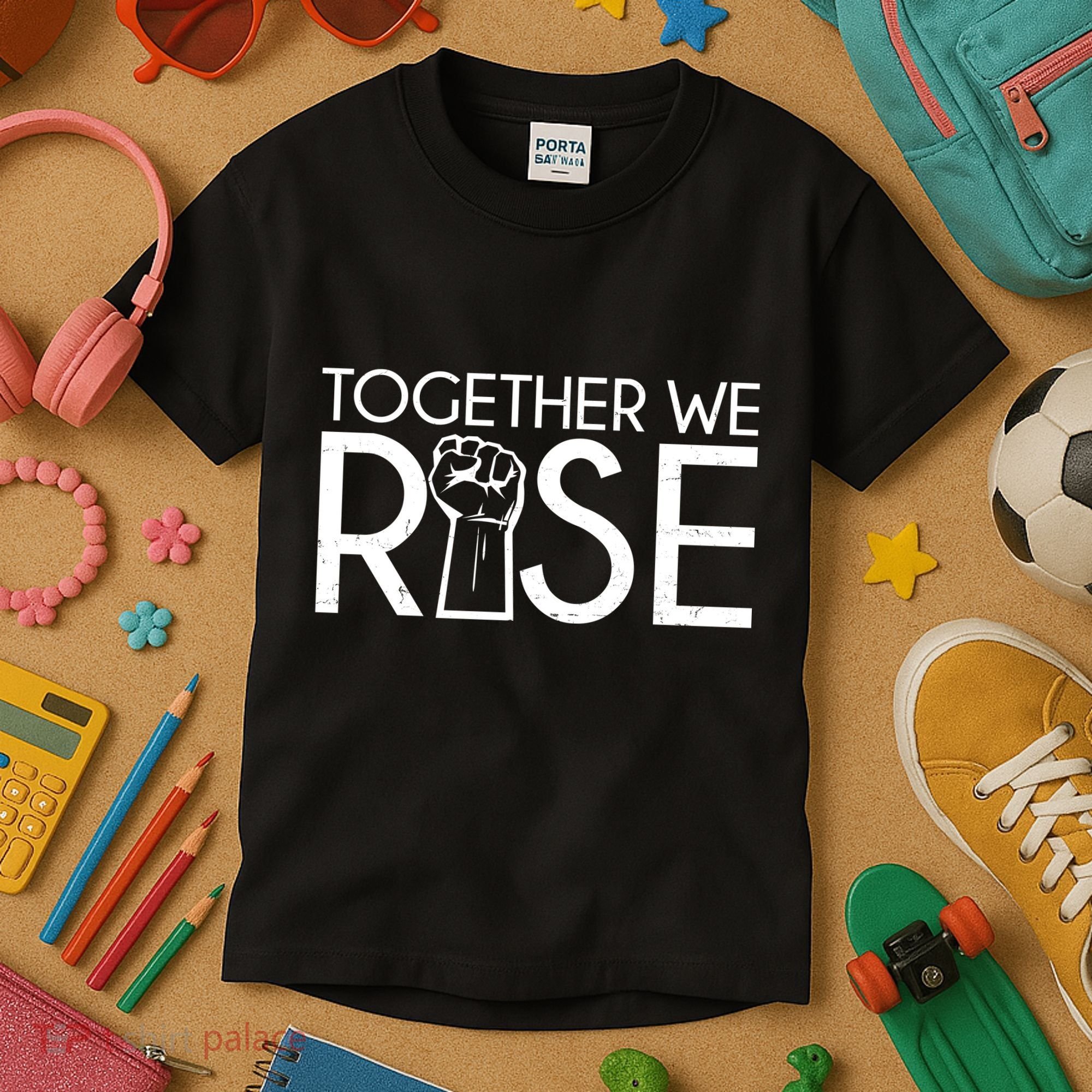Together We Rise Protest Support Unite Kids T-Shirt