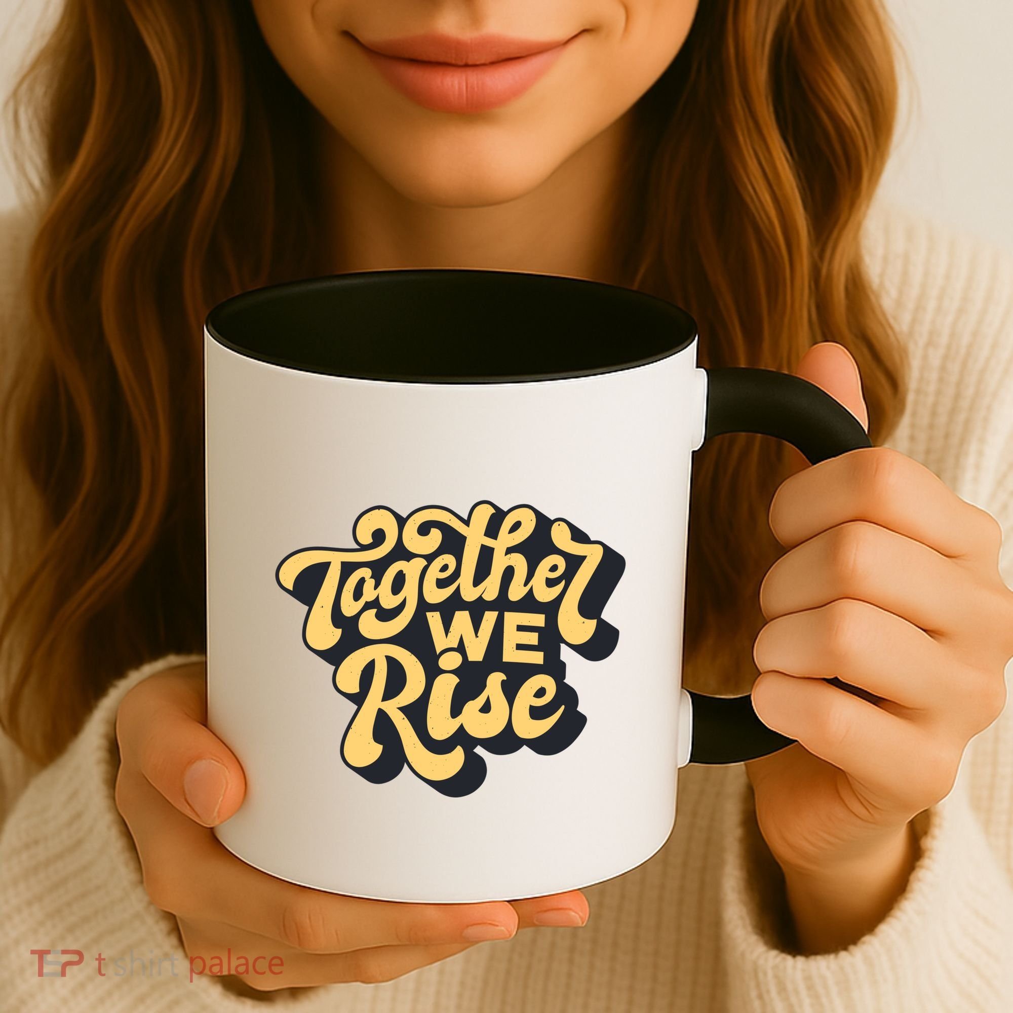 Together We Rise Retro Coffee Mug