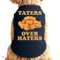 Taters Over Haters Funny Food Doggie Tank thumb 0