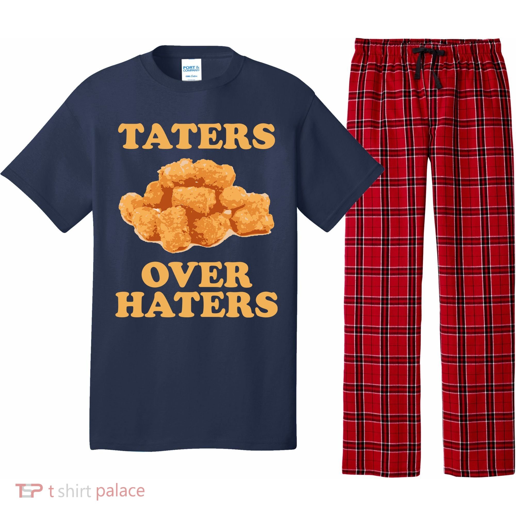 Taters Over Haters Funny Food Pajama Set