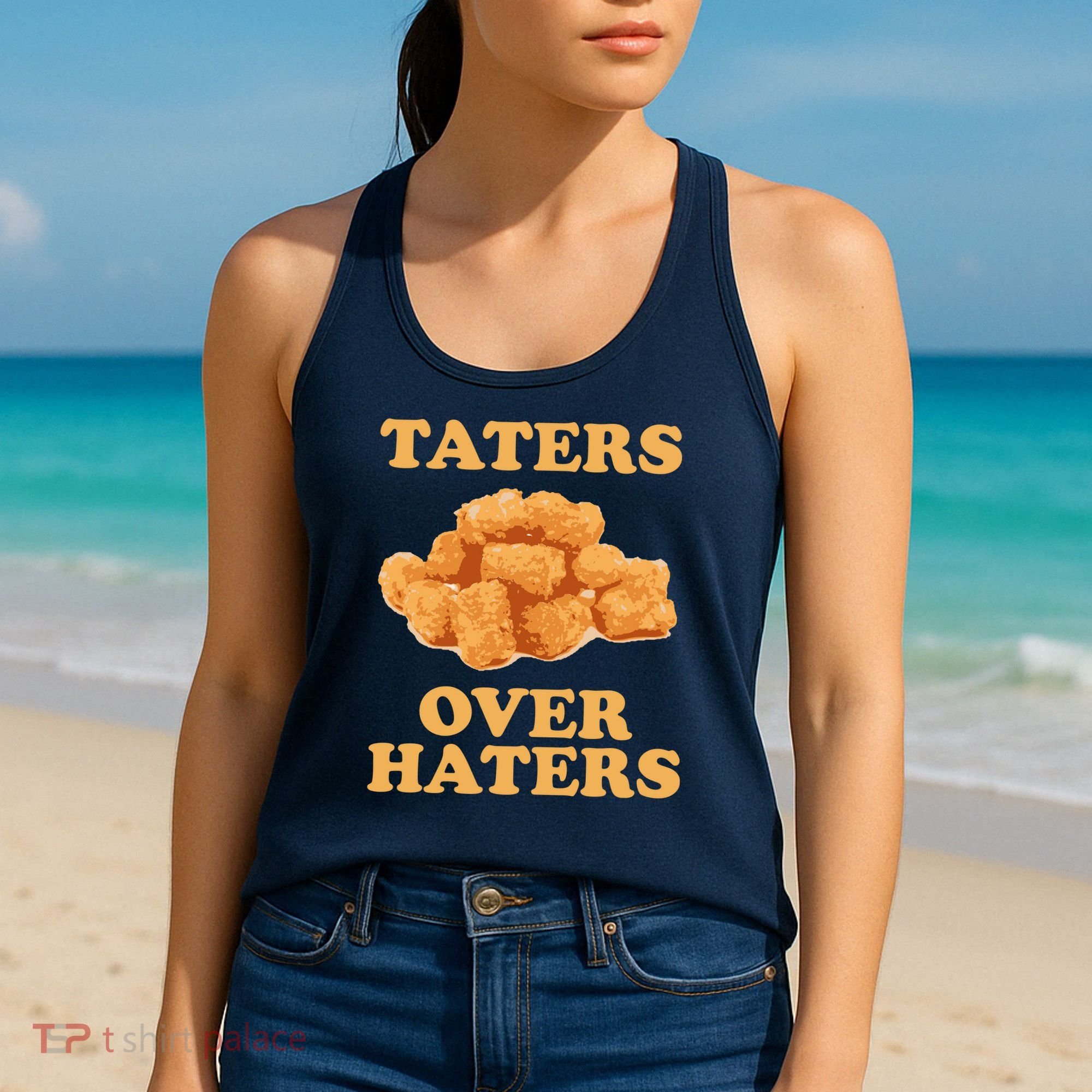 Taters Over Haters Funny Food Women's Tank Top
