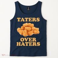 Taters Over Haters Funny Food Tank Top thumb 2